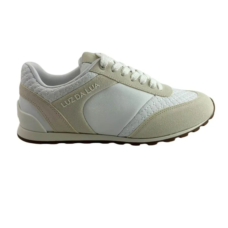 Tênis Feminino Luz Da Lua 80890004 Camurça Saara/Pinus 38 / BIANCO/PANNA