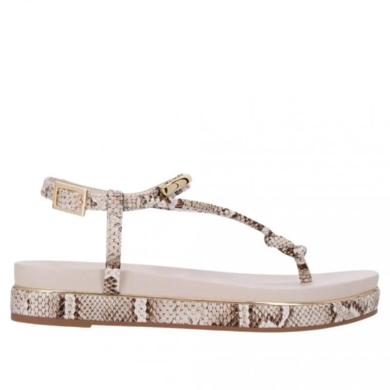 Sandália Flatform Luz Da Lua 58890400 36 / Snake