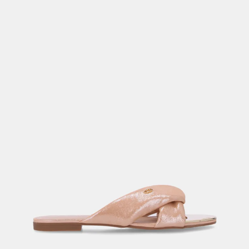 Chinelo Couro Puntini Bege - 53120036 37
