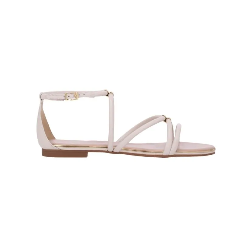 Sandália Feminino Luz Da Lua 54870076 Rasteira Saara Panna 37 / SAARA/PANNA