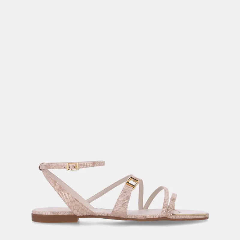 Sandália Rasteira Snake Ouro - 53120044 34