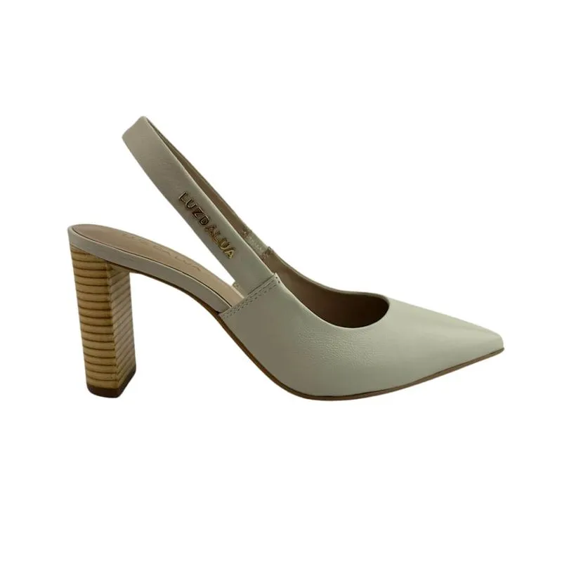 Slingback Feminino Luz Da Lua 80230050 Saara Panna 39 / PANNA/PANNA