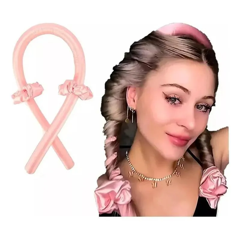 3x Kit Modelador De Cachos Cetim (heatless Curls) + Scrunchi