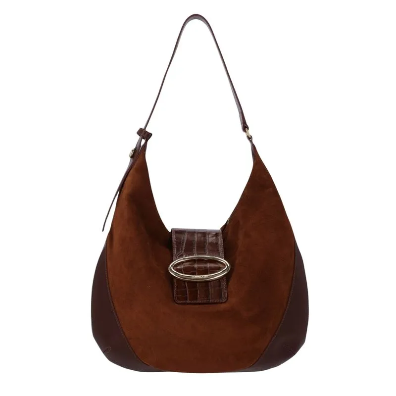 Bolsa Luz Da Lua Hobo Grande 2000813 Camurça UN / TRUFA/TRUFA