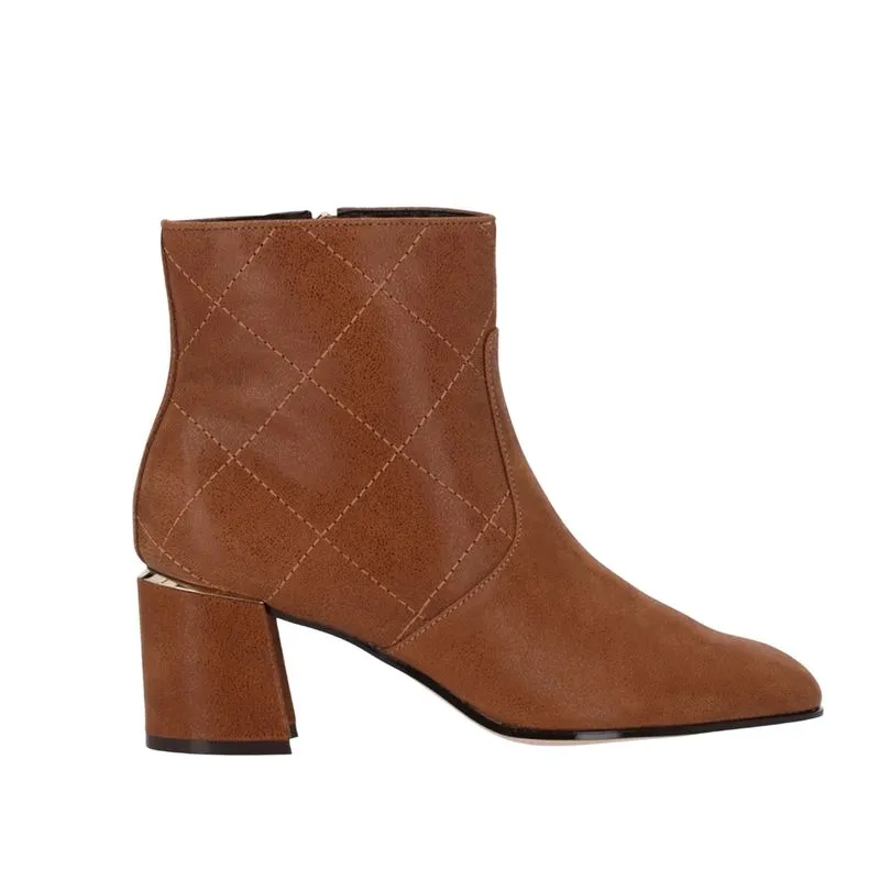 Bota Luz Da Lua 80740009 Cano Curto 35 / CANELA