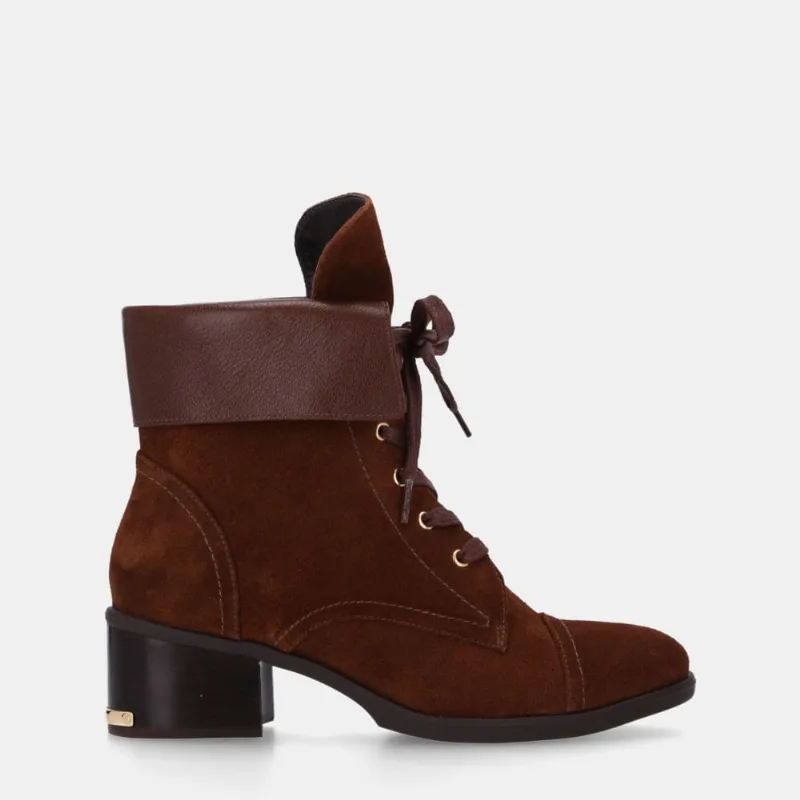 Bota Cano Curto Camurça Trufa - 55530300 36