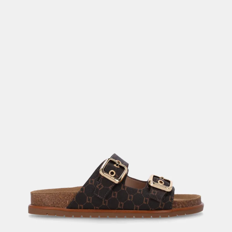 Chinelo Couro Monograma Mocca Com Atacama Caramelo - 80600013 35