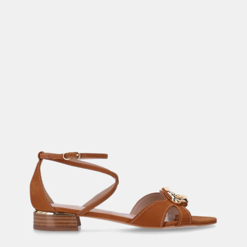 Sandália Rasteira Bison Caramelo - 80910022 38