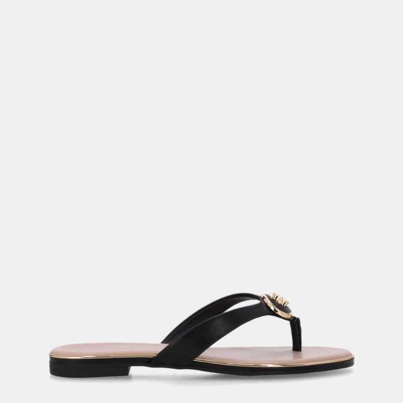 Chinelo Couro Saara Preto - 54870082 35