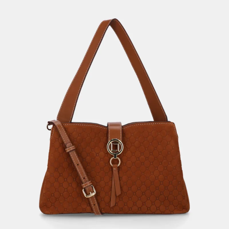 Bolsa Tote Média Bison Caramelo - 2000949 UN