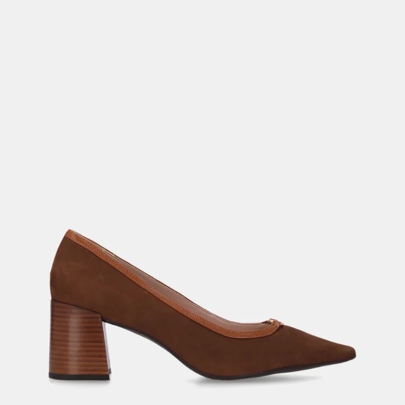 Scarpin Bison Espresso E Atacama Caramelo - 60330029 37
