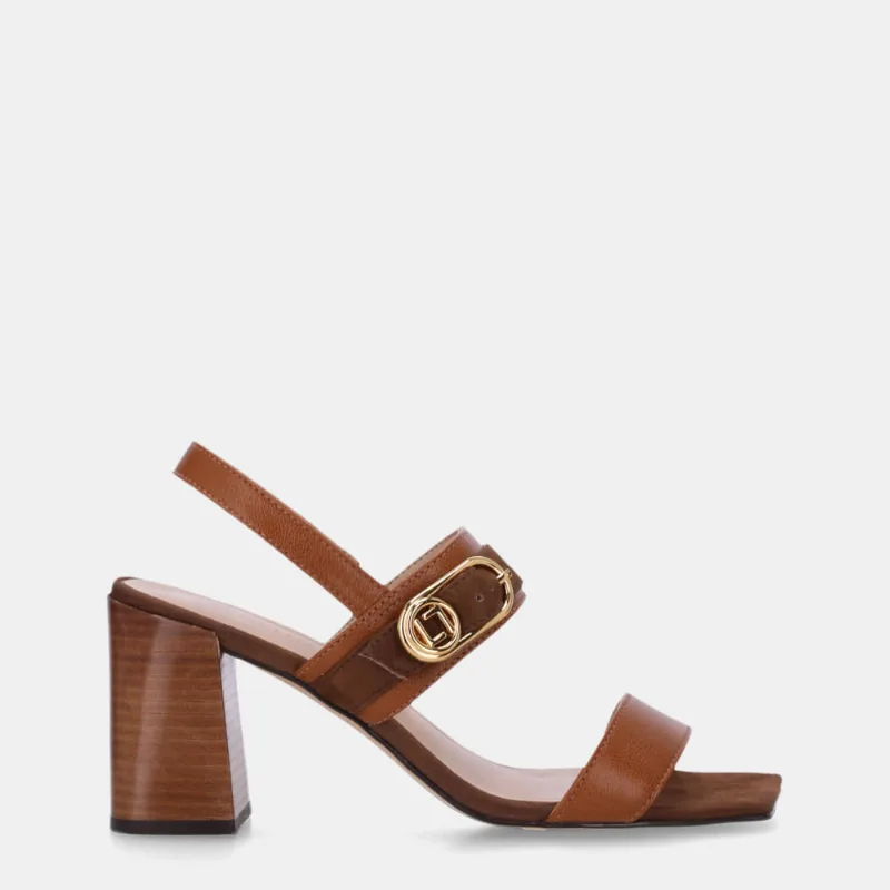 Sandália Salto Atacama Caramelo E Bison Espresso - 60830007 39