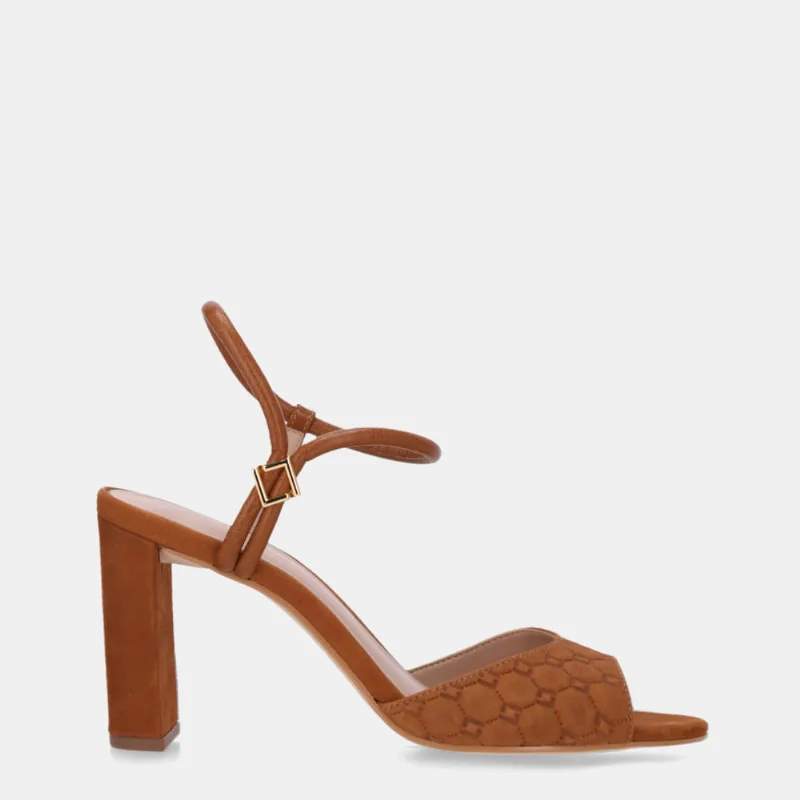Sandália Salto Bison Caramelo E Atacama Caramelo - 80380044 39
