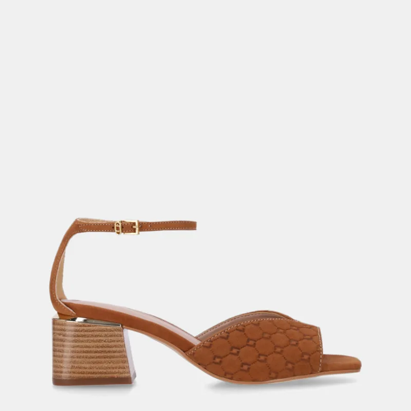 Sandália Salto Bison Caramelo - 80410041 38