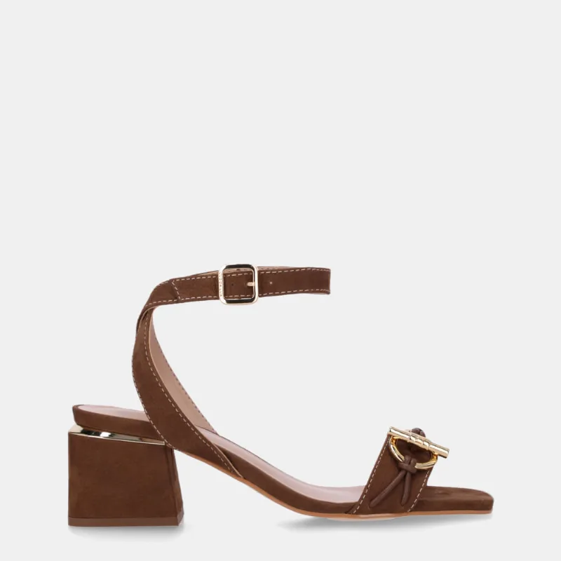 Sandália Salto Bison Espresso E Atacama Espresso - 80410040 36
