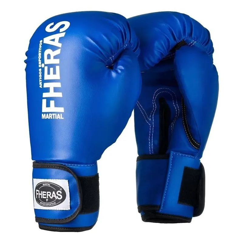 Luva De Boxe E Muay Thai Fheras Standard - Luta Azul 10oz