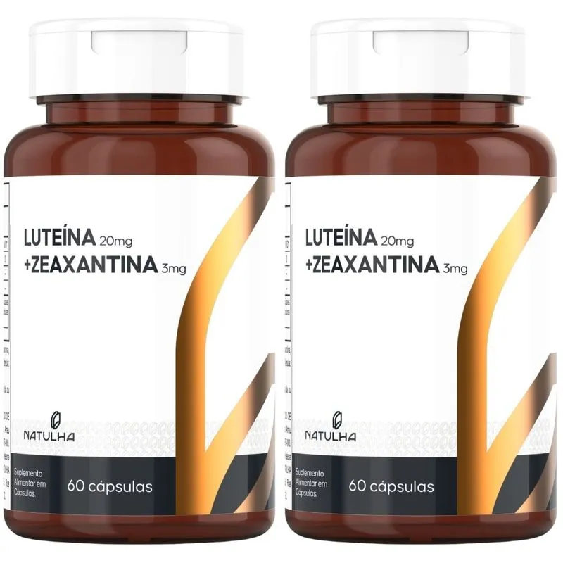 Kit 2x Luteína + Zeaxantina - 60 Cápsulas - Natulha