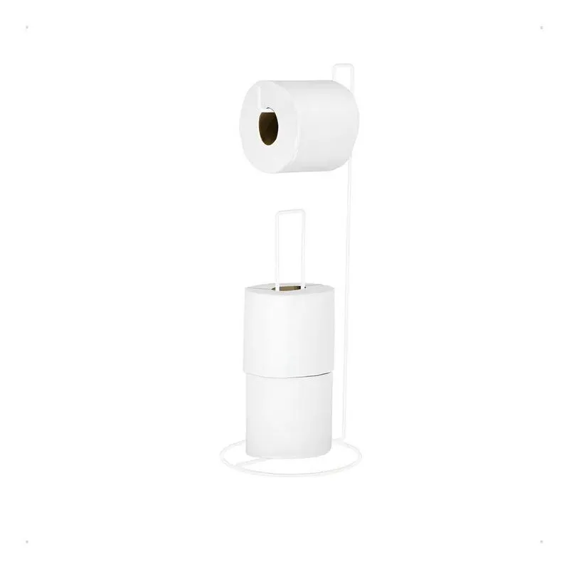 Suporte De Chão Porta Rolo Papel Higiênico Banheiro Tropical
