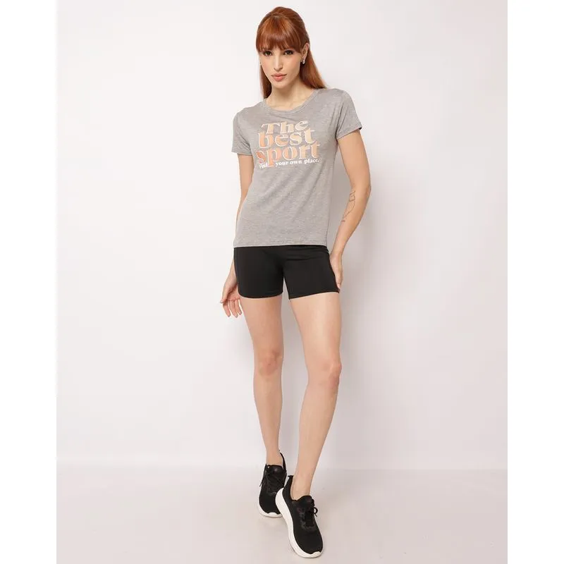 Short Fitness Feminina Fitter Suplex com Recortes Preto P