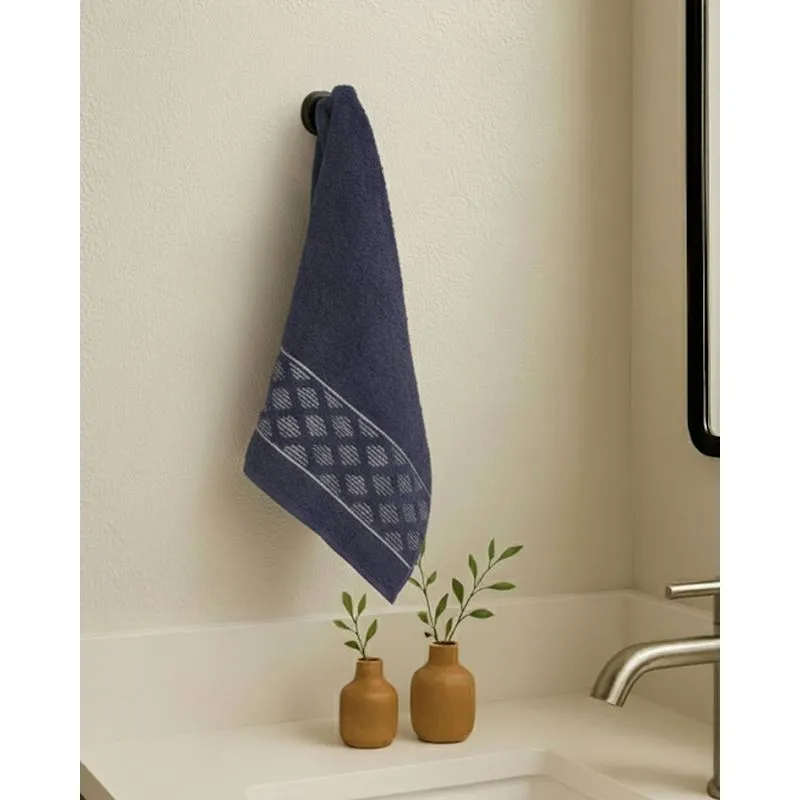 Toalha de Rosto Algodão 46cm x 80cm Marinho UN