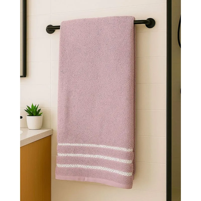 Toalha de Banho Algodão 68cm x 135cm Lilás UN