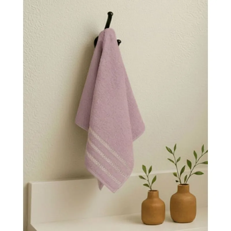 Toalha de Rosto Algodão 46cm x 70cm Lilás UN