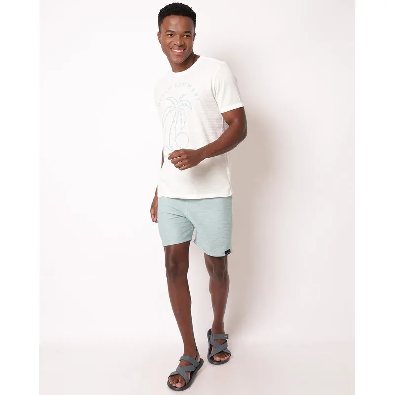 Bermuda Surf Masculina Texturizada Verde GG