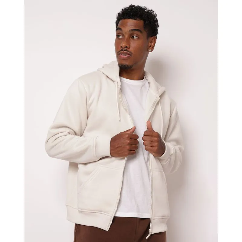 Jaqueta Moletom Masculina Básica Off White P