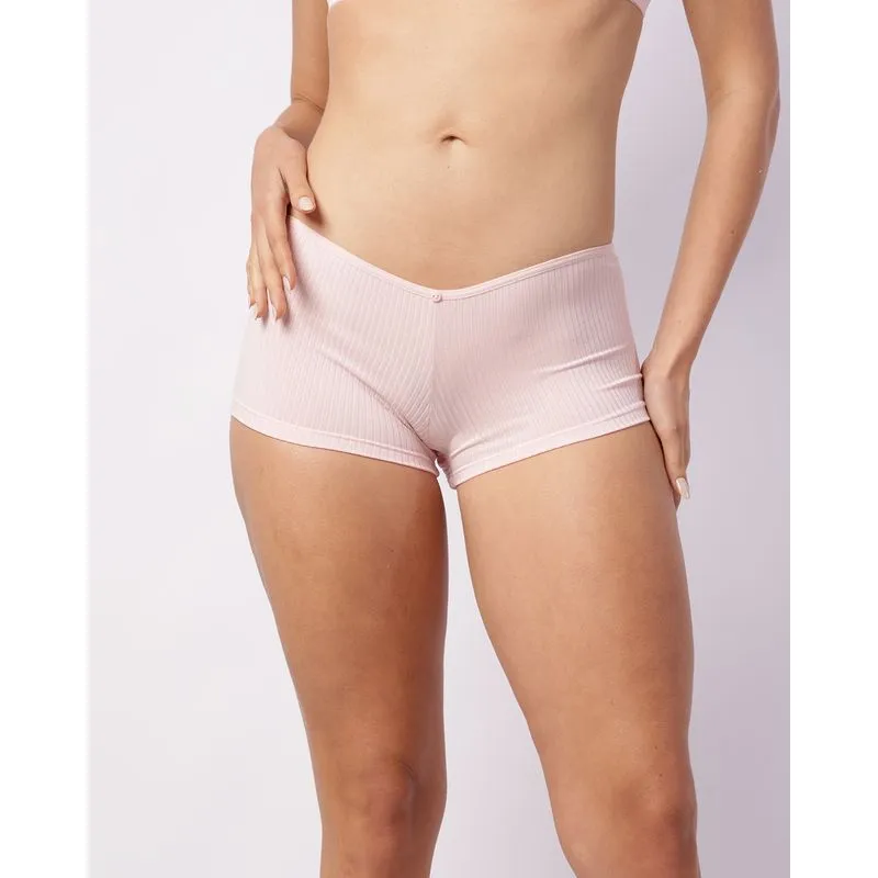 Calcinha Feminina Caleçon Canelada Rosa M