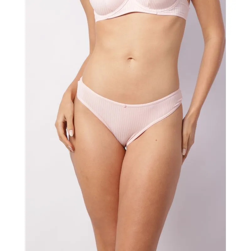 Calcinha Feminina Biquíni Canelada Rosa G