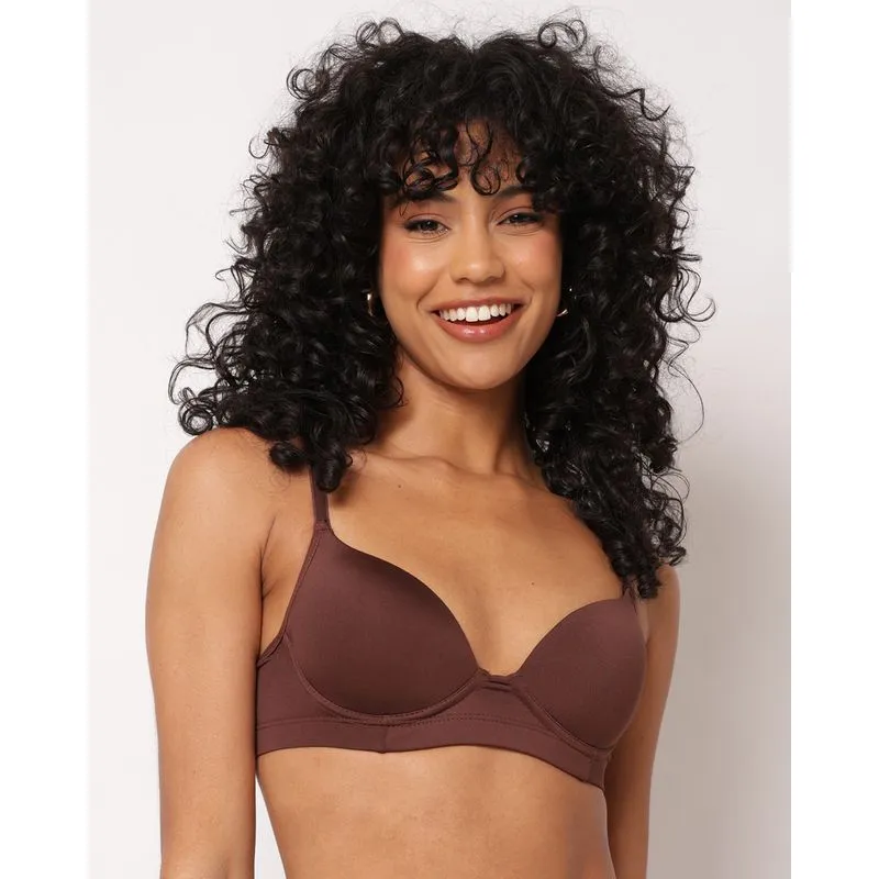 Sutiã Feminino com Base e Bojo Marrom 44
