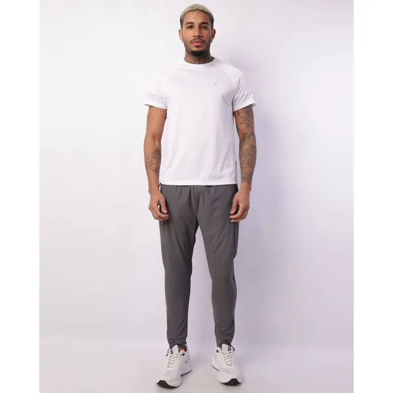 Calça Esportiva Masculina Jogger Helanca com Cordão Cinza M