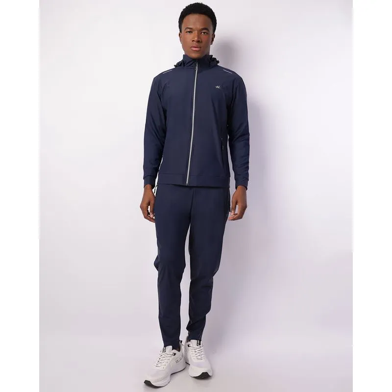 Calça Esportiva Masculina Jogger Helanca com Bolsos Marinho P