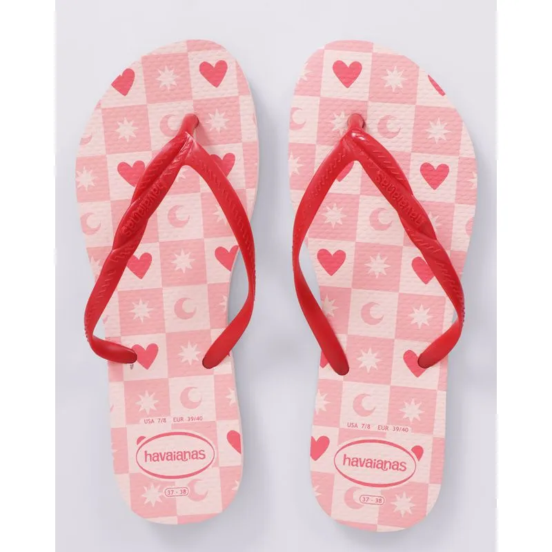 Chinelo Havaianas Feminino Fantasia Rosa 33/34