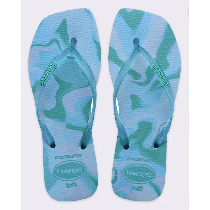 Chinelo Havaianas Feminino Square Azul 39/40