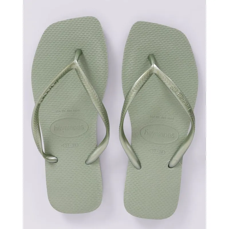 Chinelo Havaianas Feminino Slim Square Verde 39/40
