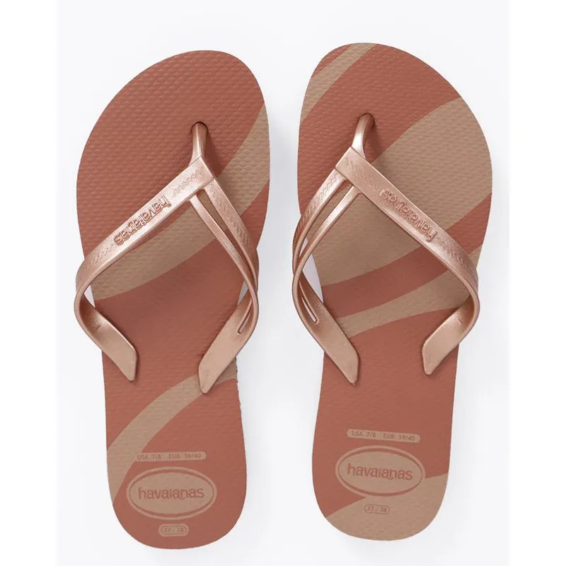 Chinelo Havaianas Feminino Elegance Marrom 37/38