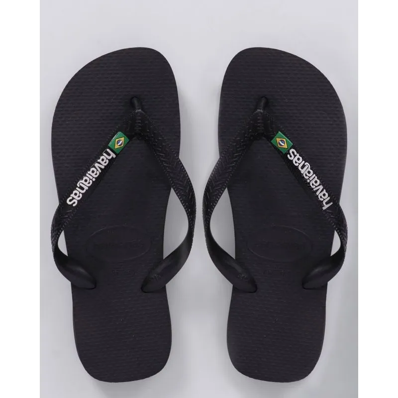 Chinelo Havaianas Masculino Brasil Preto 37/38