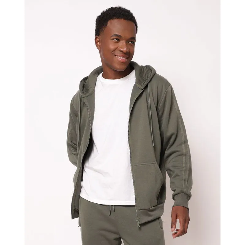 Jaqueta Moletom Esportiva Masculina Fitter com Capuz Verde M