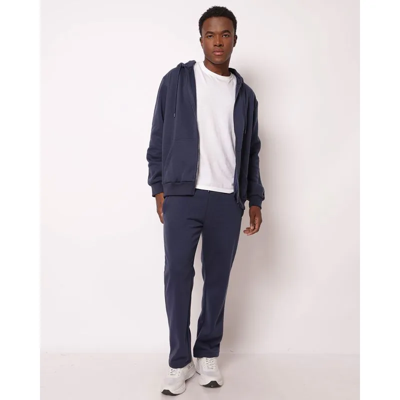 Calça Moletom Masculino Fitter Reta com Bolsos Marinho M