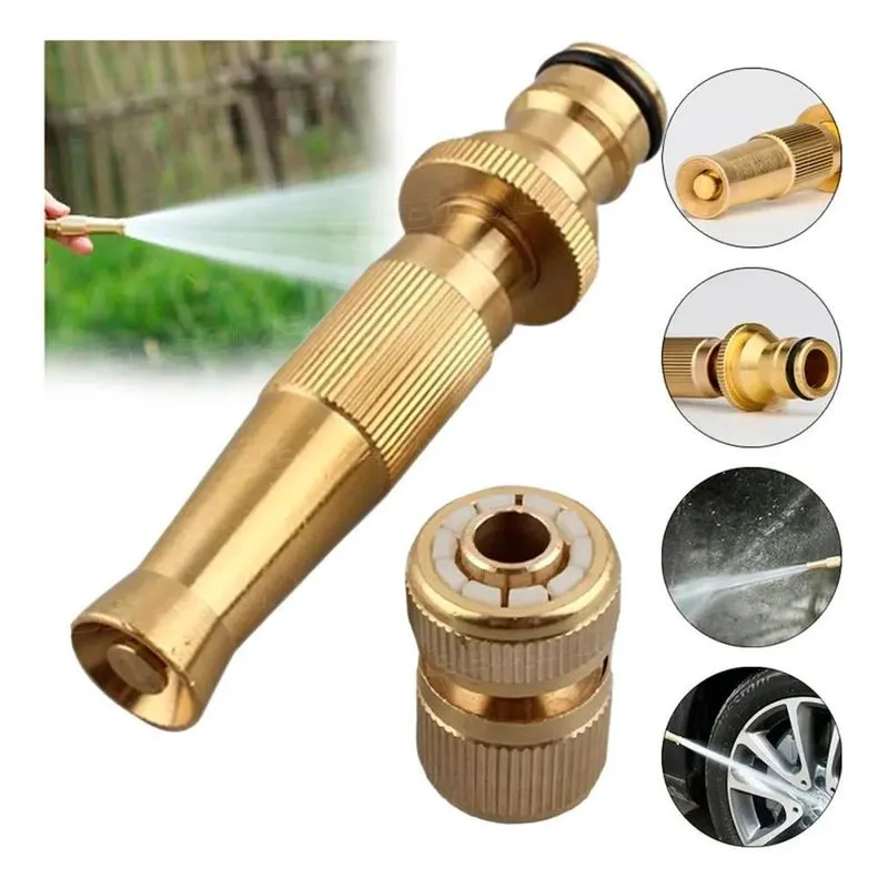 Esguicho Bico Alta Pressão Para Mangueira 1/2 + Conector