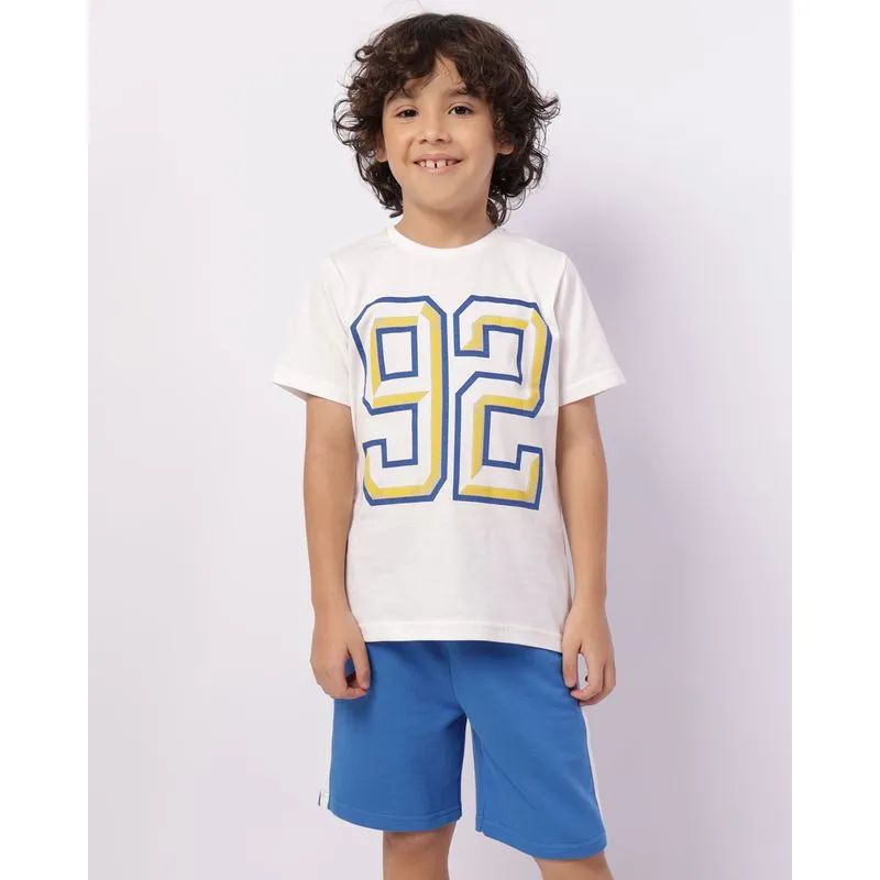 Conjunto Infantil Curto Algodão com Estampa Off White 10