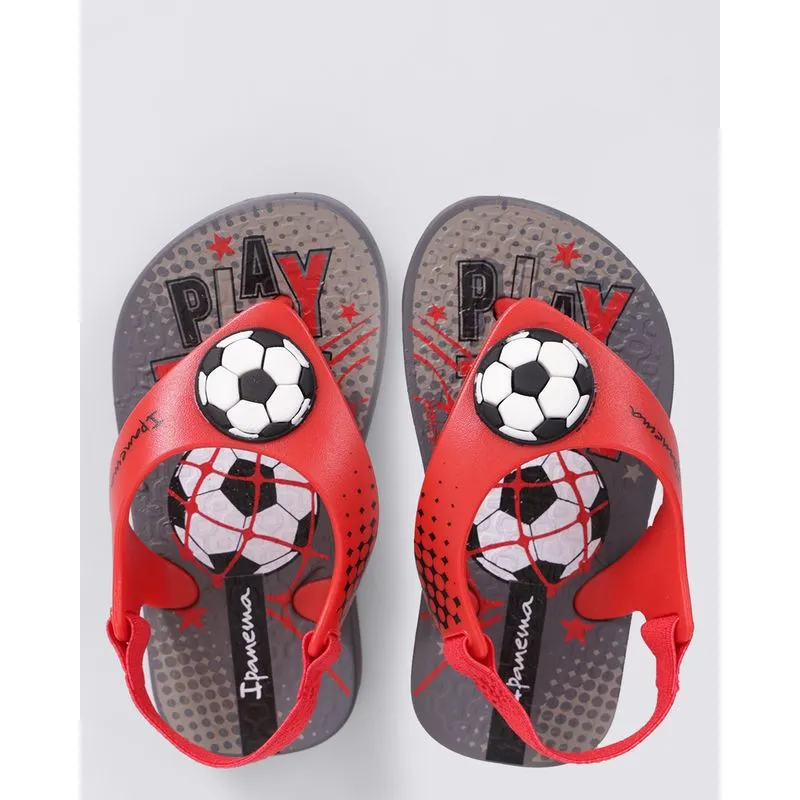 Chinelo Ipanema Bebê com Elástico Esportiva Cinza 23/24