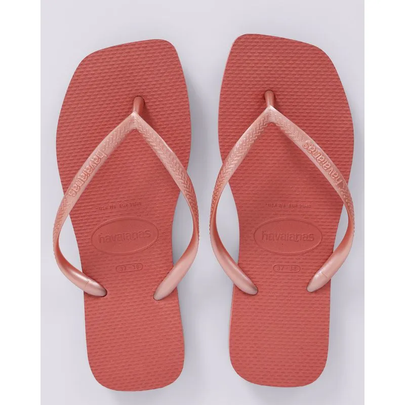 Chinelo Havaianas Feminino Slim Square Rosa 37/38