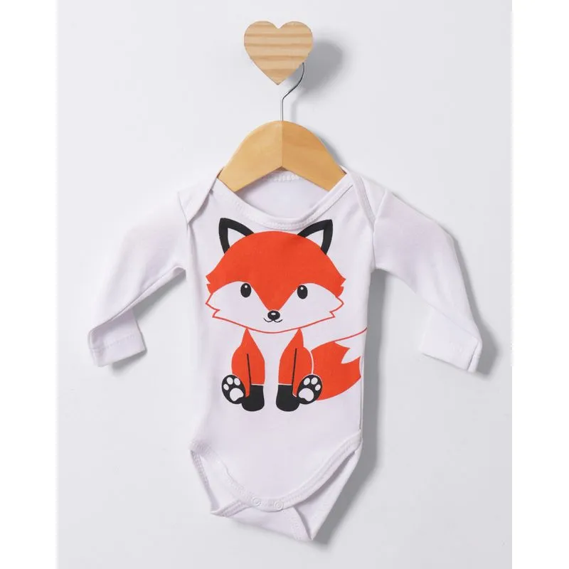 Body Bebê Manga Longa Estampa Sortidas Branco G