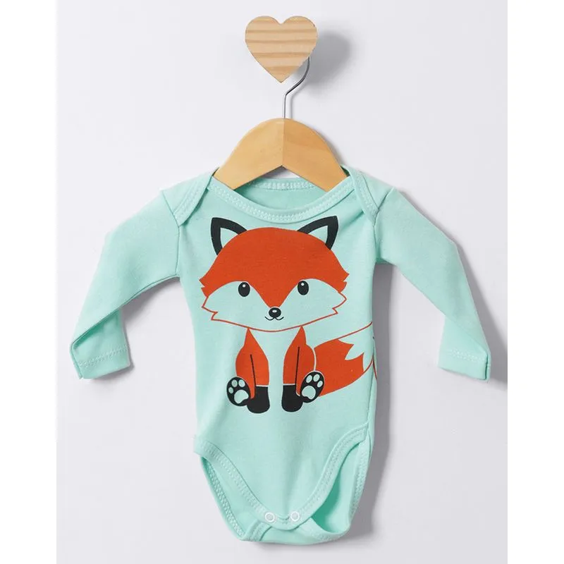 Body Bebê Manga Longa Estampa Sortidas Verde P