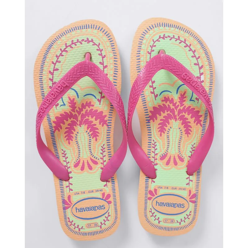 Chinelo Havaianas Feminino Top Summer Vibes Laranja 39/40