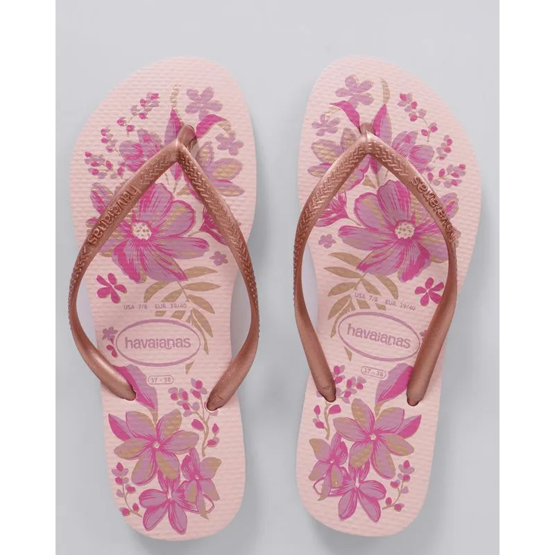 Chinelo Havaianas Feminino Slim Organic Rosa 35/36