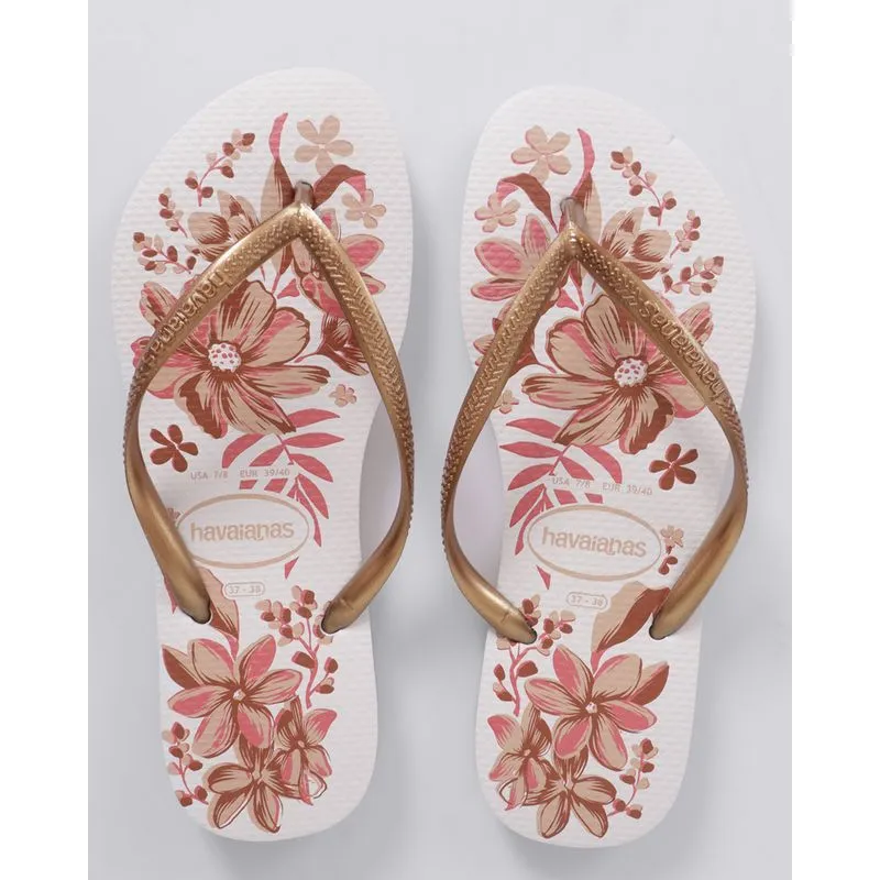 Chinelo Havaianas Feminino Slim Organic Branco 37/38