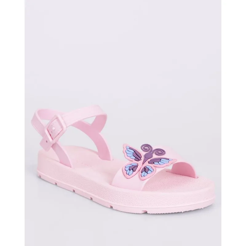 Sandália Infantil com Aplique Borboleta Rosa 29/30